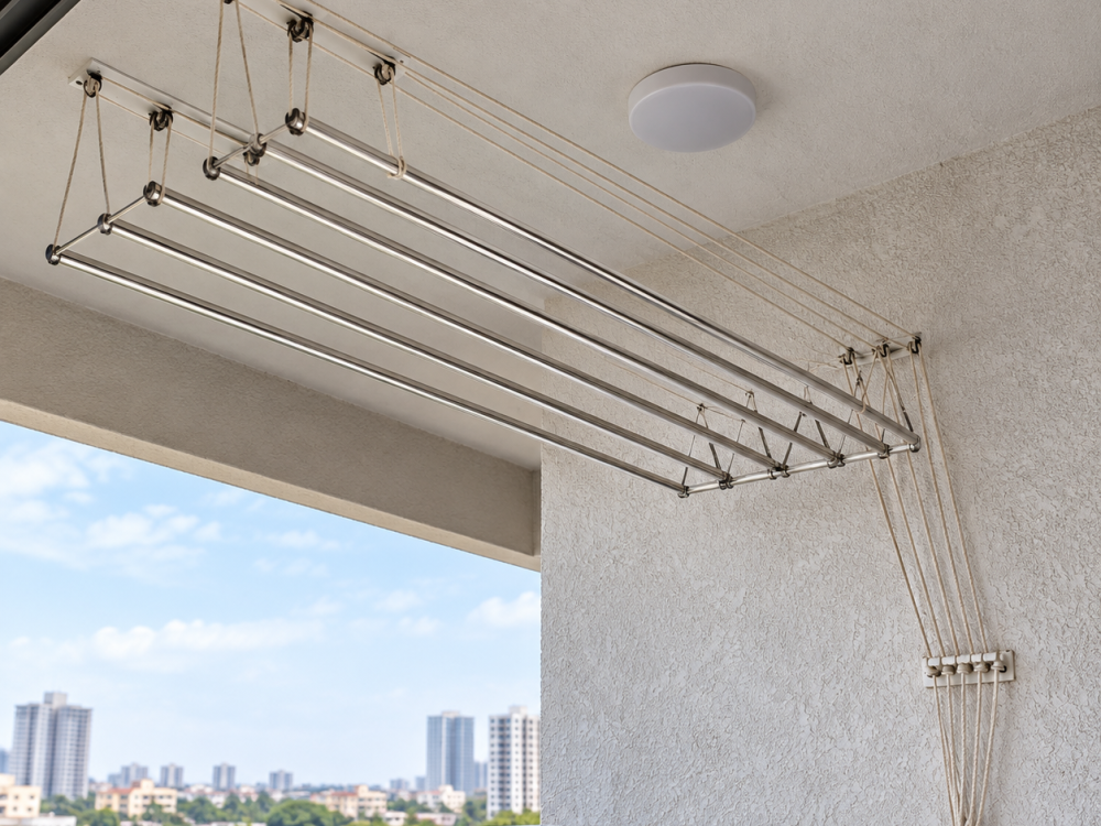 Modern Balcony Pulley Clothes Rack